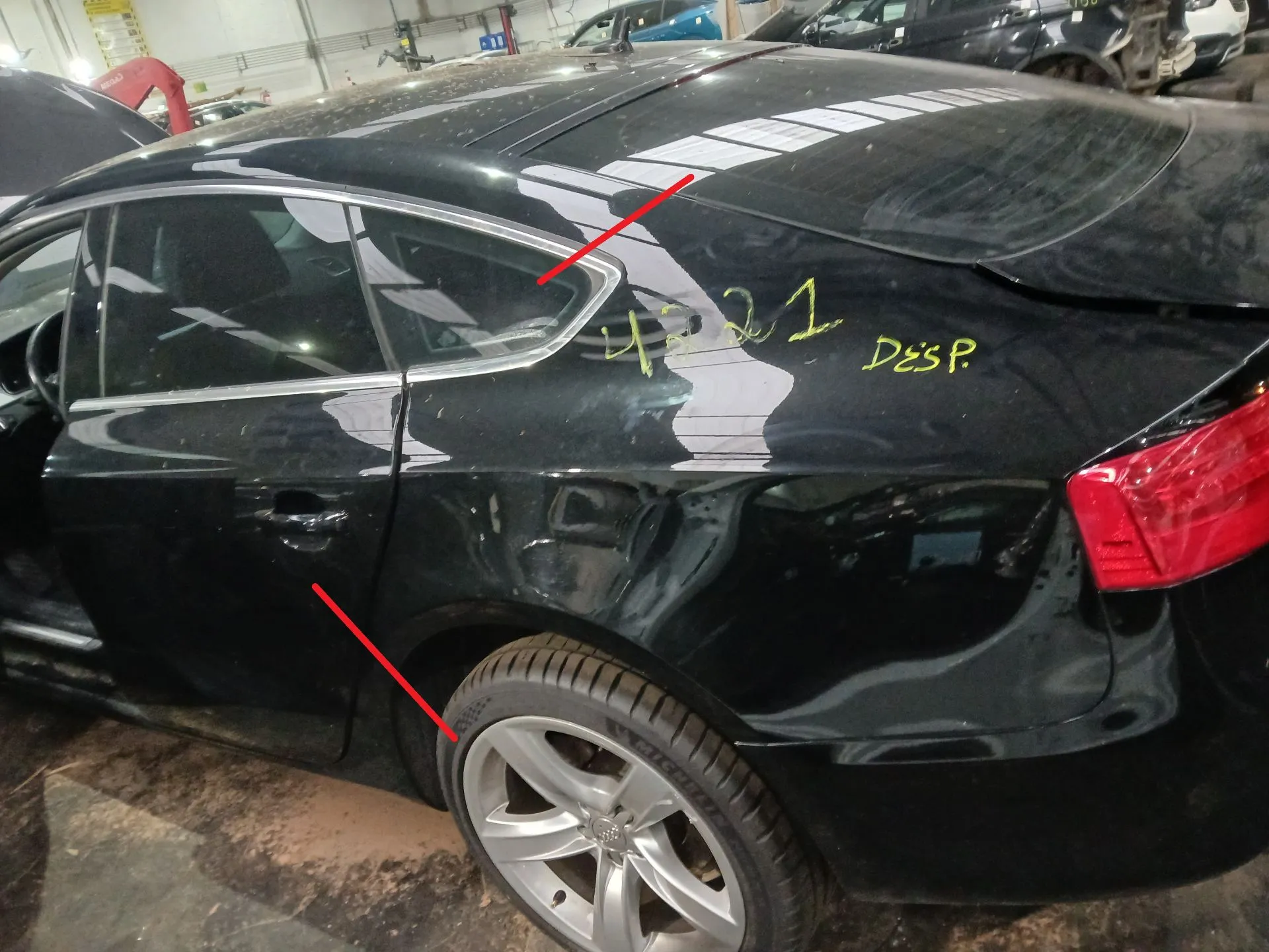 Painel trás esquerdo AUDI A5 Sportback (8TA)