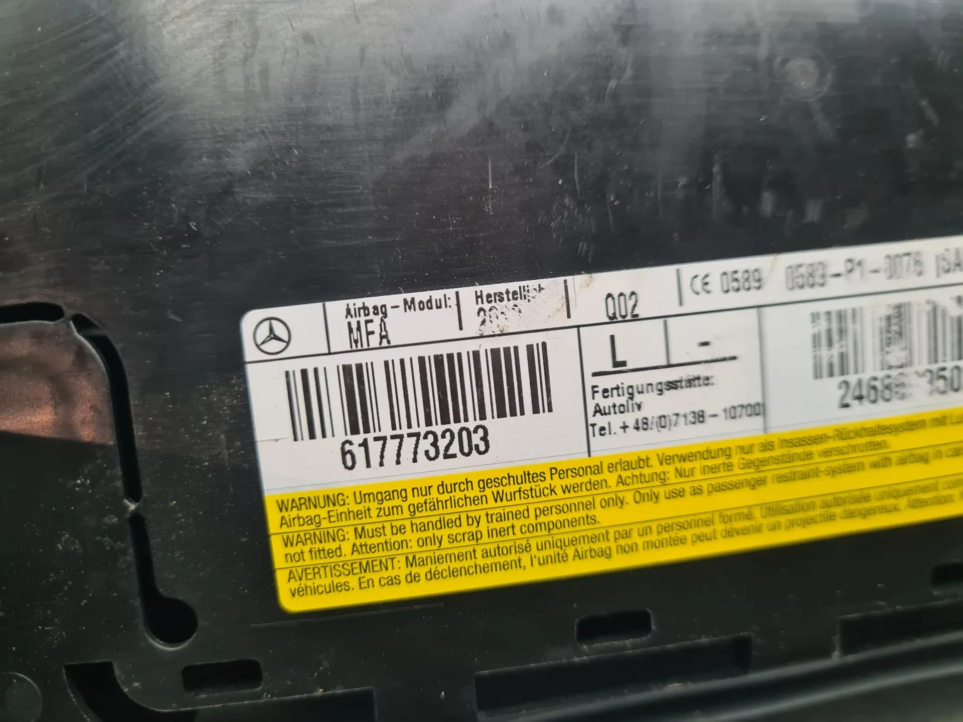 Airbag banco esquerdo MERCEDES-BENZ Classe A (W176) Imagem-3