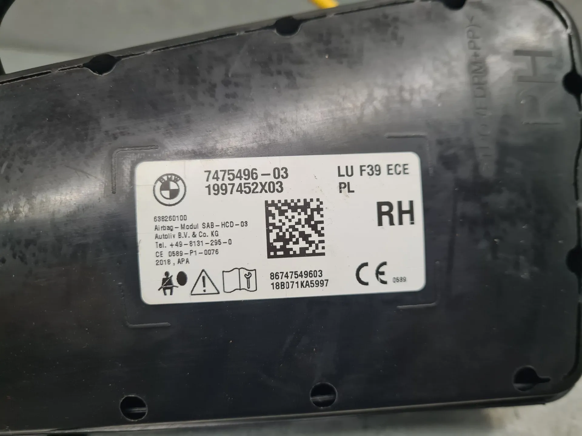 Airbag Destro BMW X2 (F39) Imagem-2