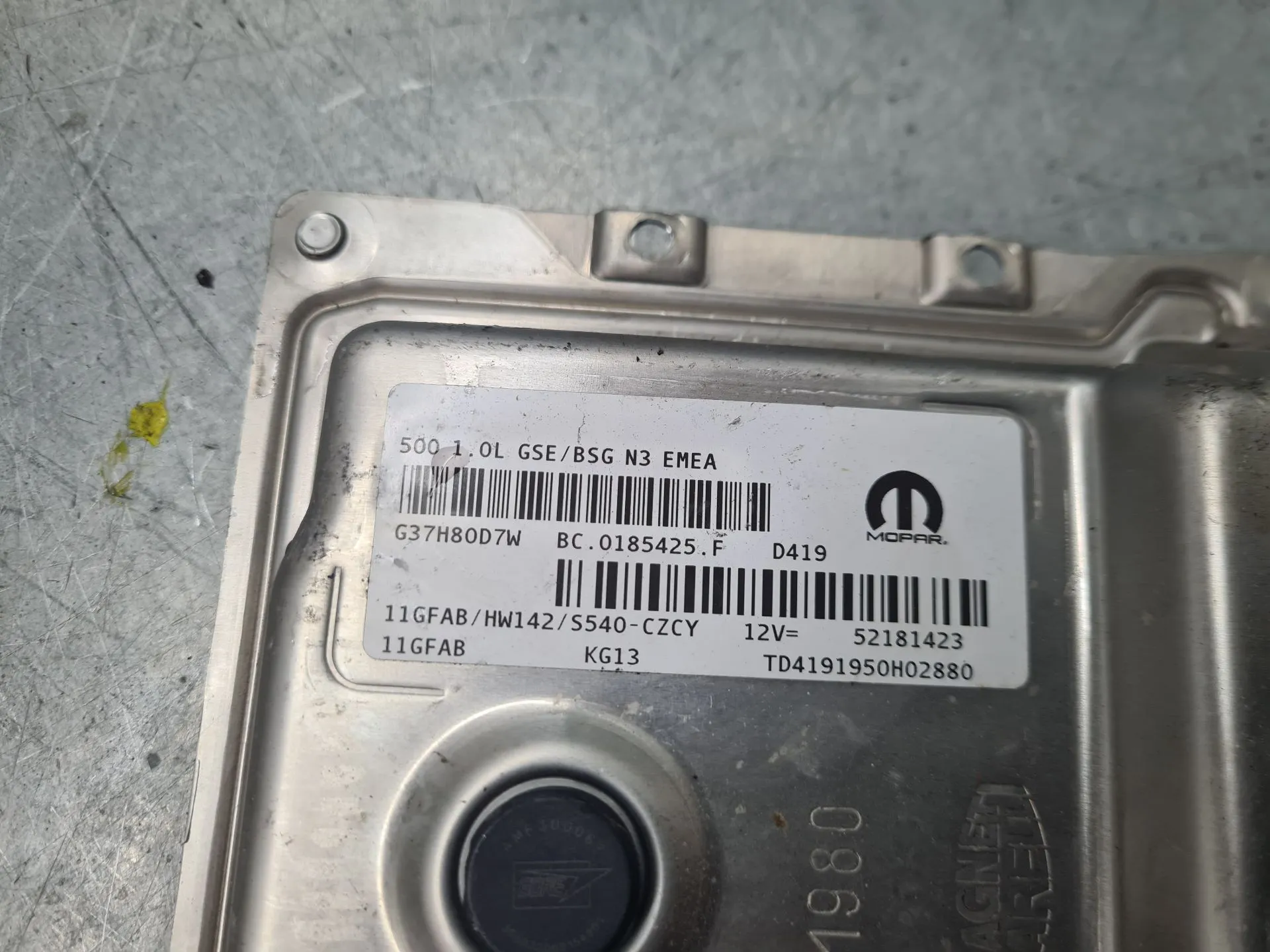 Centralina motor / ECU FIAT 500 C (312_) Imagem-3