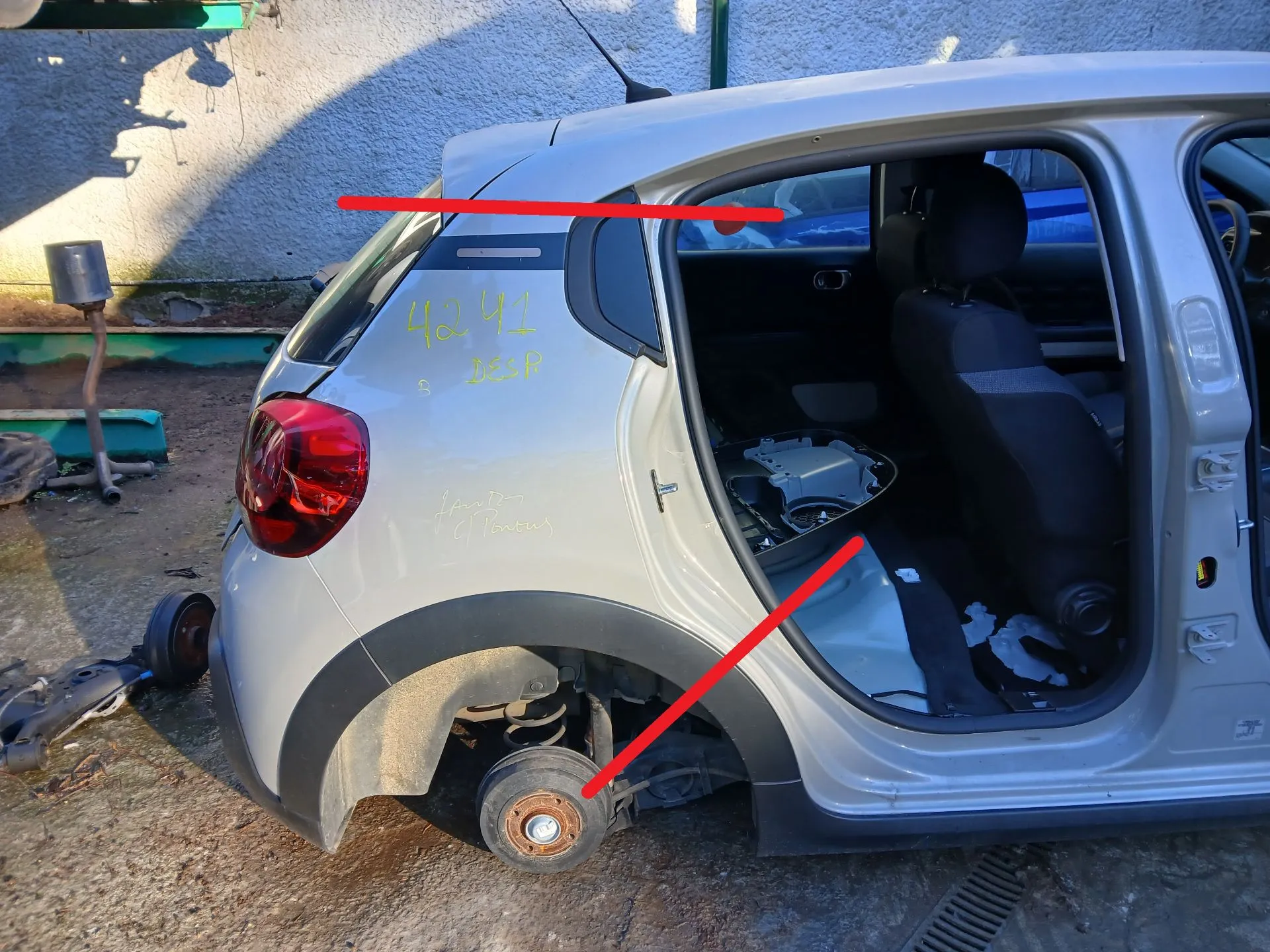 Panneau arrière Droite CITROËN C3 III (SX)