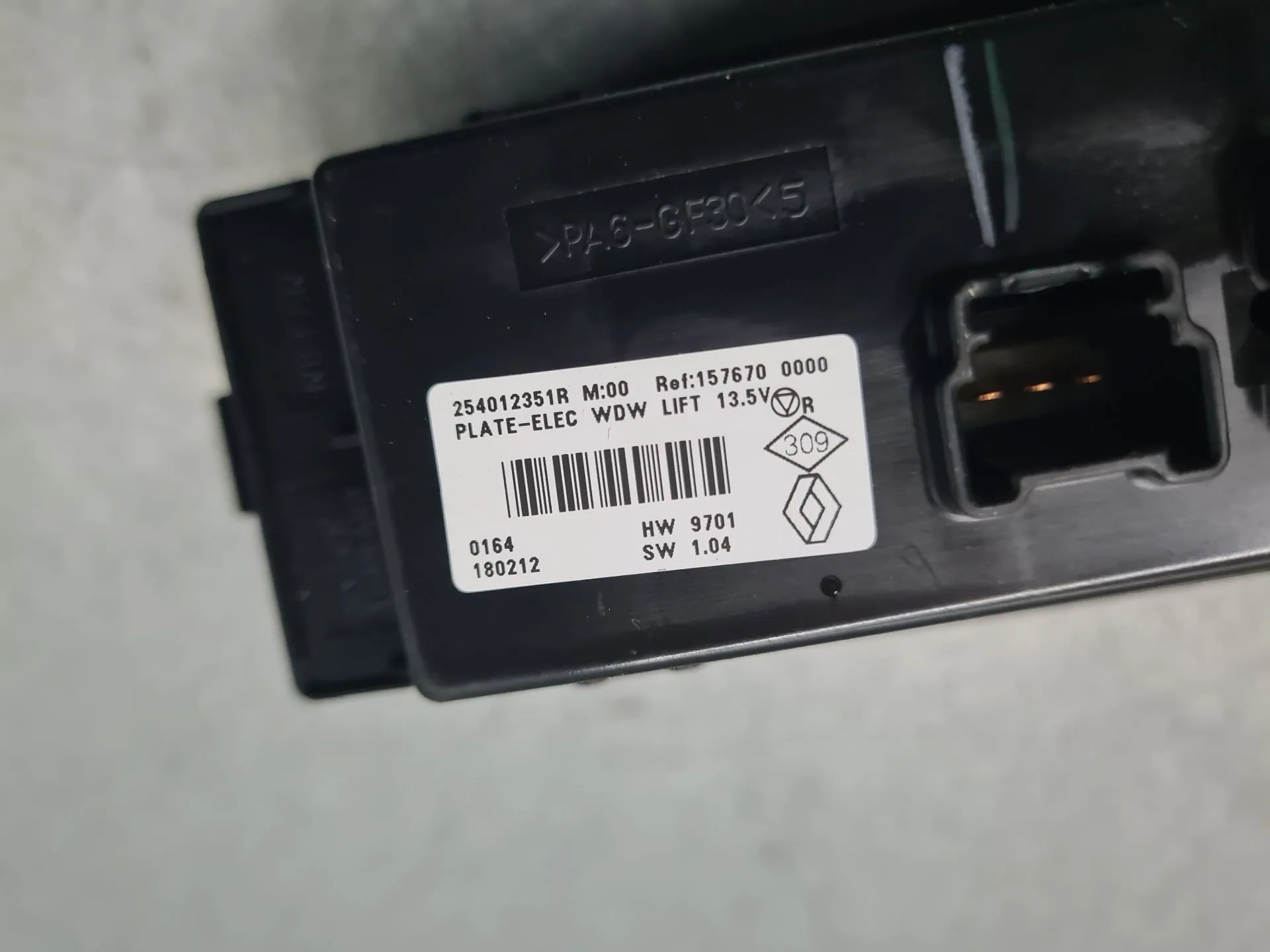 Comando / interruttore alzacristallo anteriore sinistro RENAULT Kadjar (HA_, HL_) Imagem-5