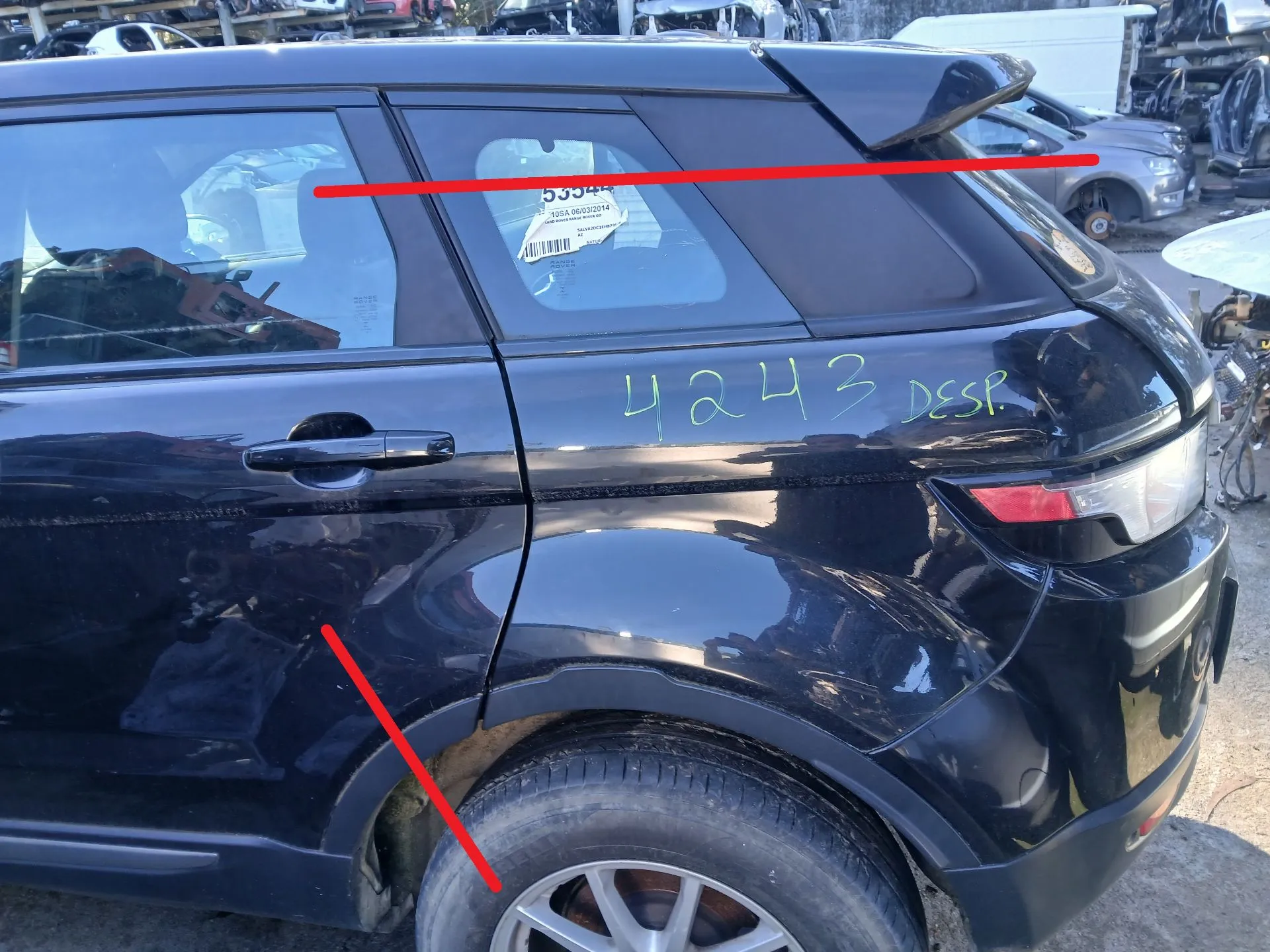 Panneau arrière gauche LAND ROVER Range Rover Evoque (L538)