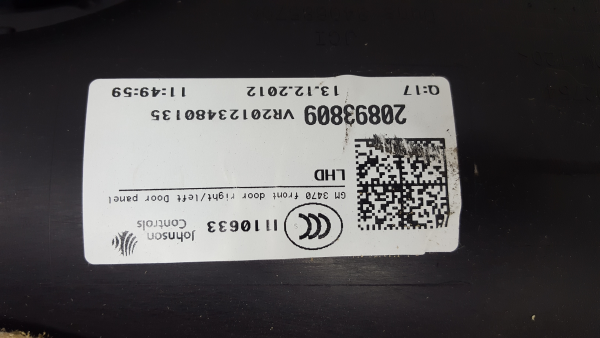 Revestimiento interior de puerta delantero derecho OPEL Zafira Tourer (P12) Imagem-2