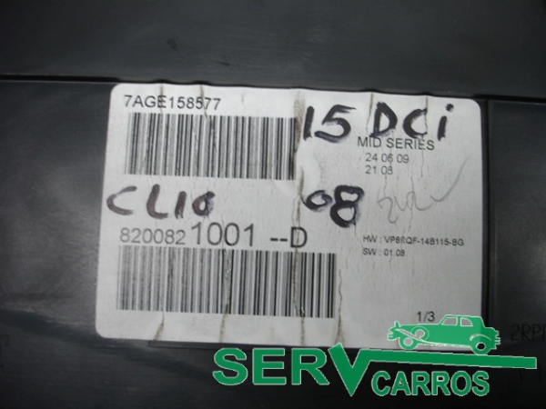 Quadrante / painel de instrumentos RENAULT Clio III (BR0/1, CR0/1) Imagem-1