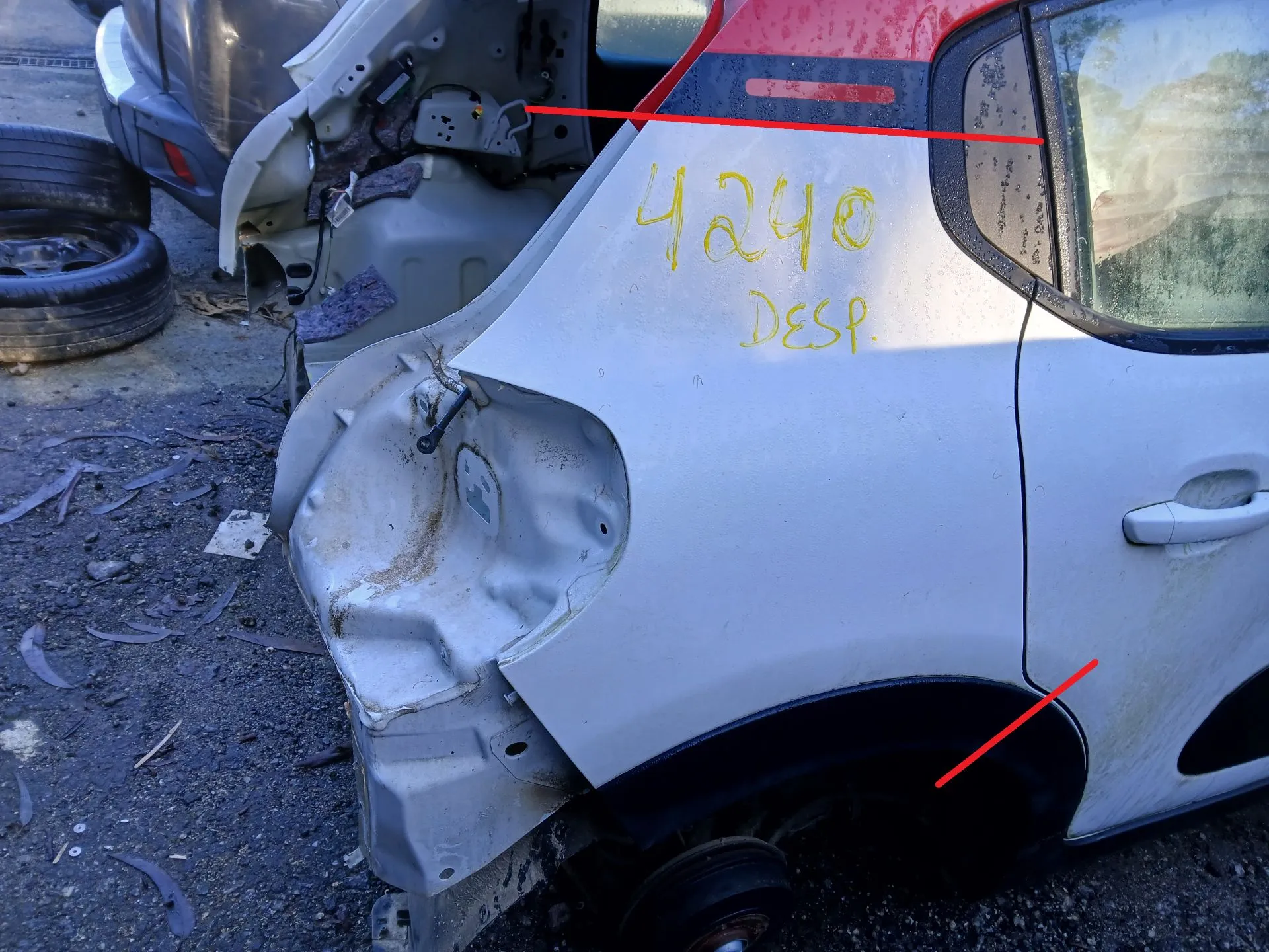 Right rear quarter panel CITROËN C3 III (SX)