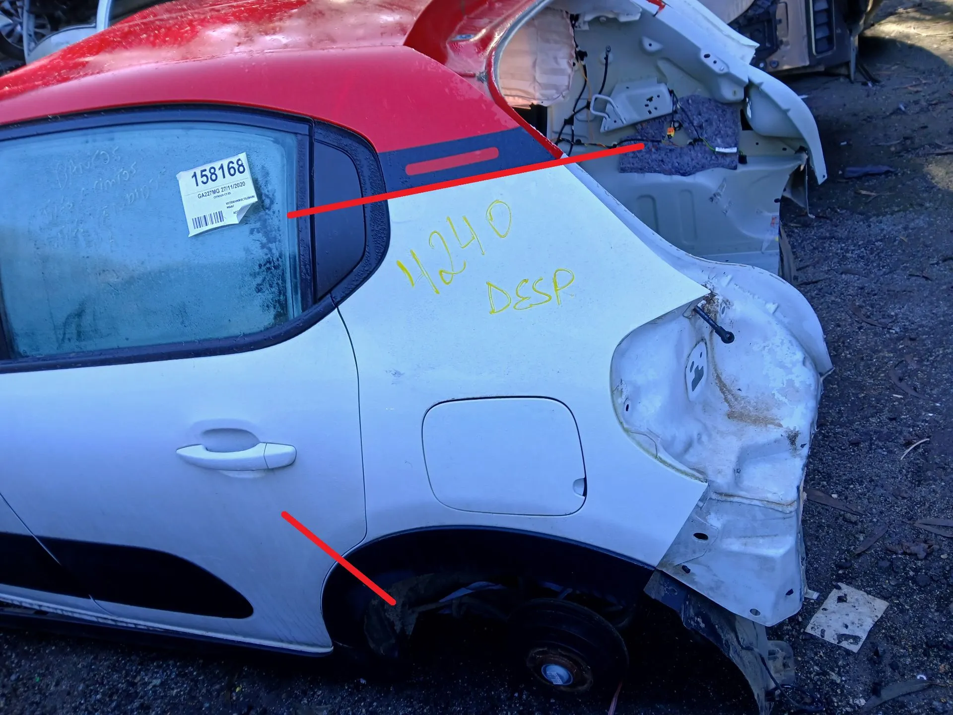 Left rear quarter panel CITROËN C3 III (SX)