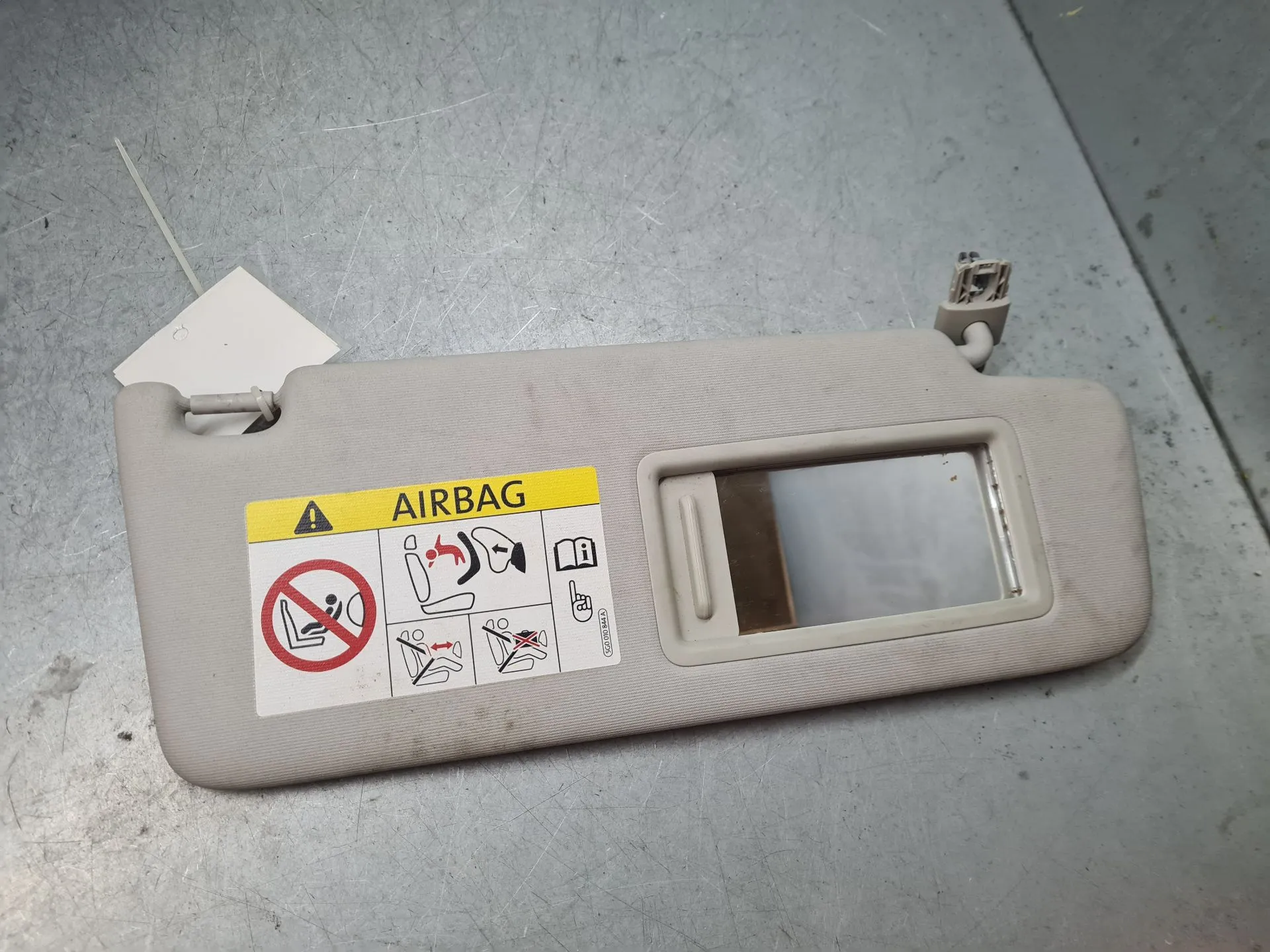 Pála de sol direita VOLKSWAGEN Golf VII (5G1, BQ1, BE1, BE2)