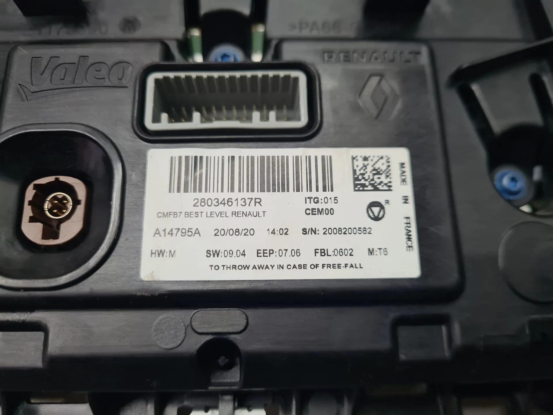 Display / schermo informazioni RENAULT Clio V (BF_) Imagem-4