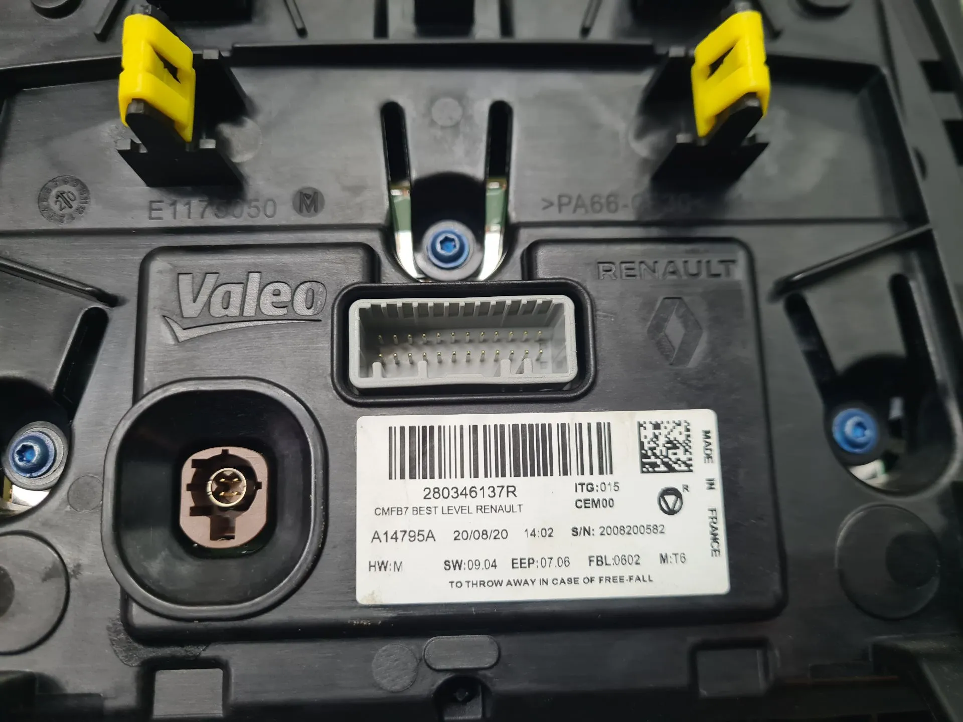 Display / schermo informazioni RENAULT Clio V (BF_) Imagem-5