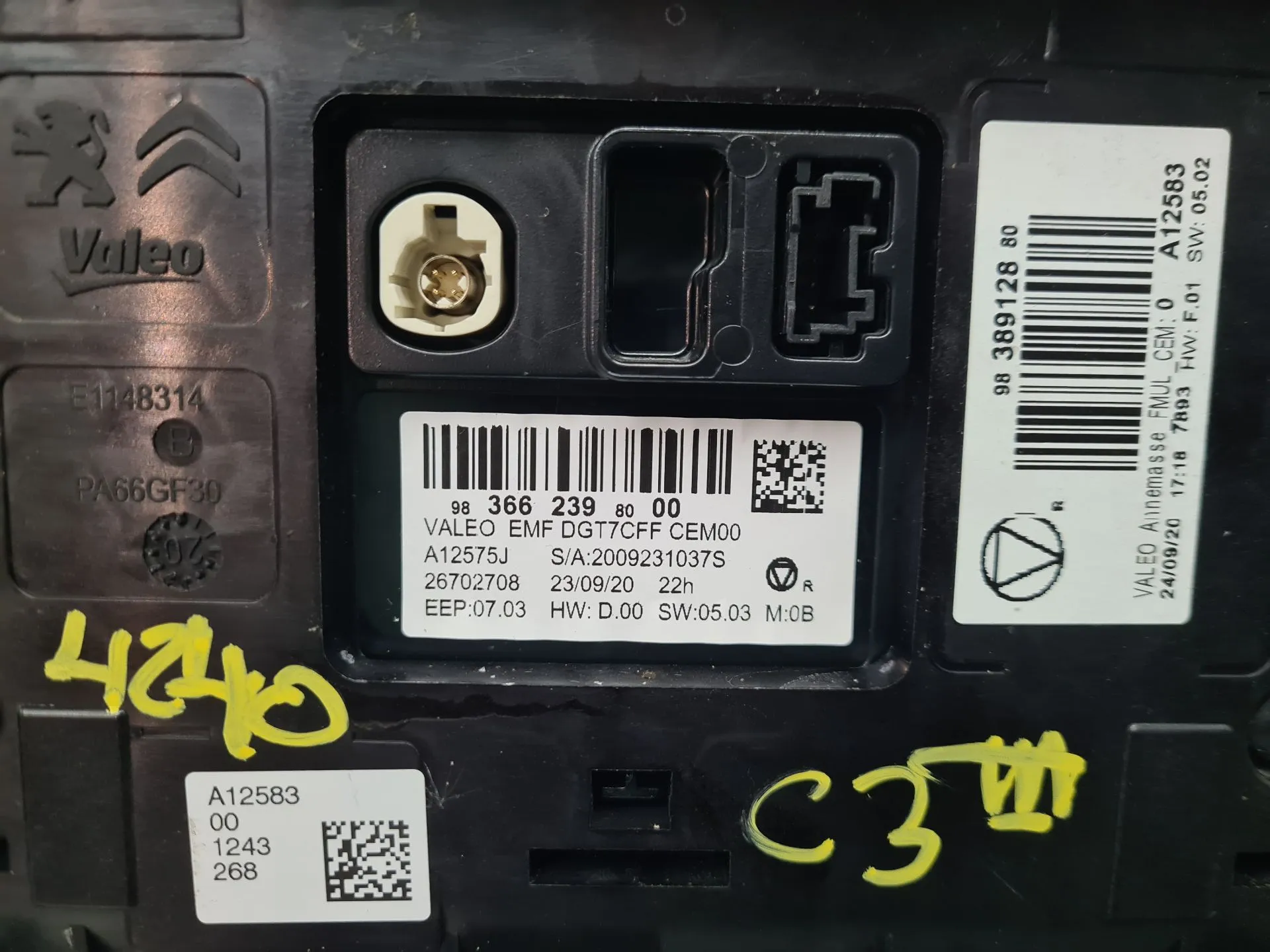 Display / ecrã de informações CITROËN C3 III (SX) Imagem-5