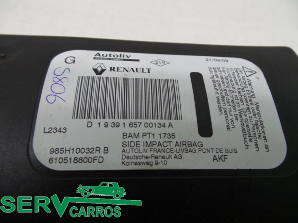 Airbag Guache RENAULT Grand Scénic III (JZ0/1_) Imagem-1
