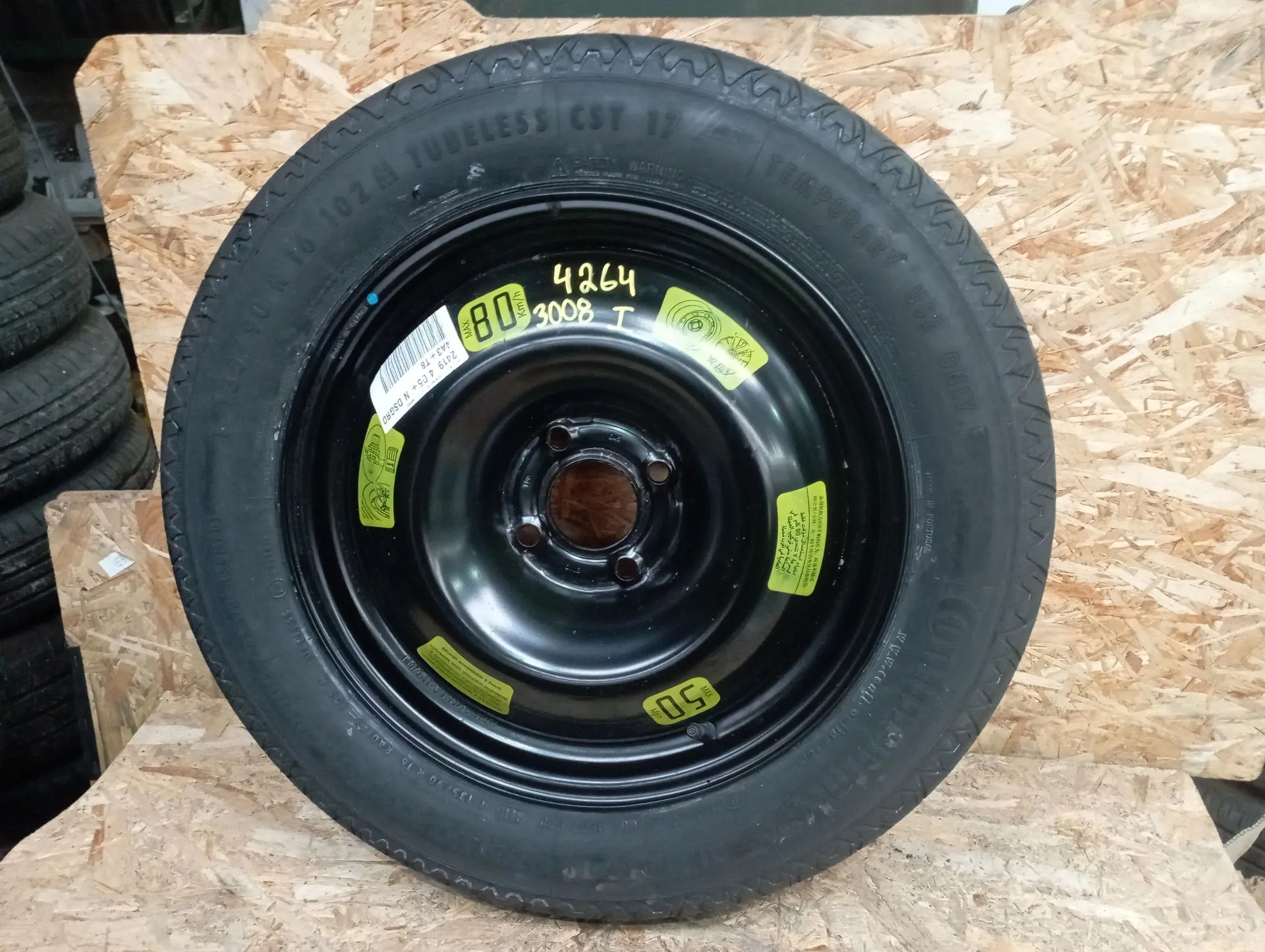 Neumático repuesto PEUGEOT 3008 I (0U_)