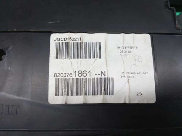 Quadrante / painel de instrumentos RENAULT Clio III (BR0/1, CR0/1) Imagem-3
