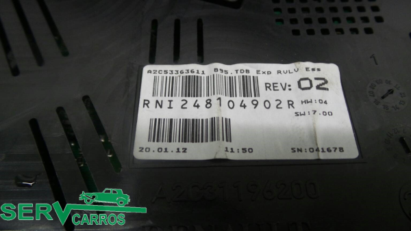 Quadrante / painel de instrumentos RENAULT Megane III (BZ0_) Imagem-2