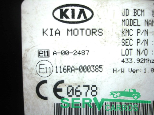 Centralina do fecho central KIA Pro Ceed (ED) Imagem-1