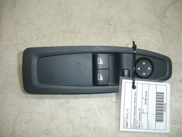 Comando / botão / interruptor vidros frente esquerdo BMW 1 (F21)