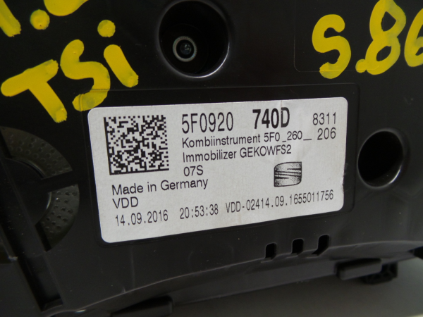 Quadrante / painel de instrumentos SEAT Leon (5F1) Imagem-2