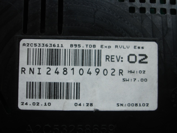 Quadrante / painel de instrumentos RENAULT Megane III (BZ0_) Imagem-2