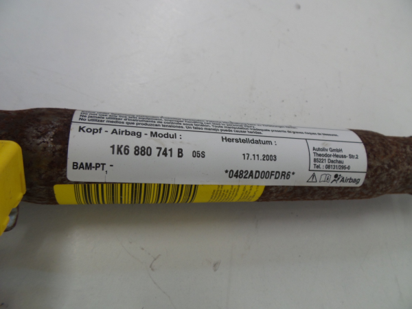 Airbag a Tendina Sinistra VOLKSWAGEN Golf V (1K1) Imagem-2