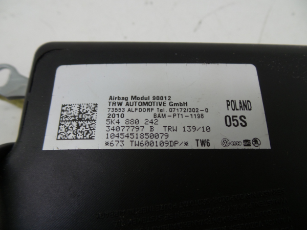 Right Seat Airbag SEAT Leon (1P1) Imagem-2