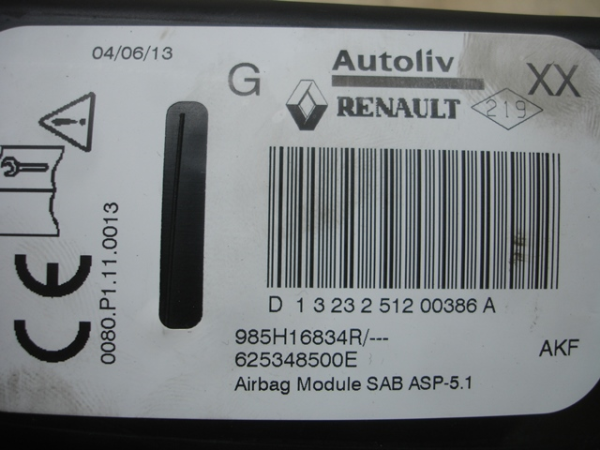 Airbag banco esquerdo RENAULT Clio IV (BH_) Imagem-1