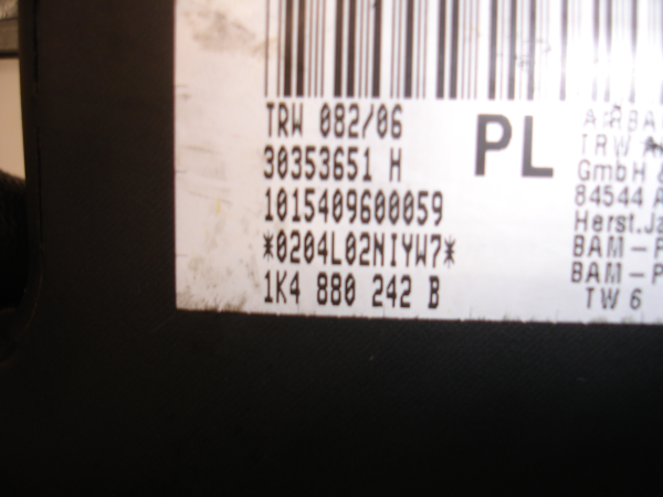 Airbag  Droite VOLKSWAGEN Golf V (1K1) Imagem-2