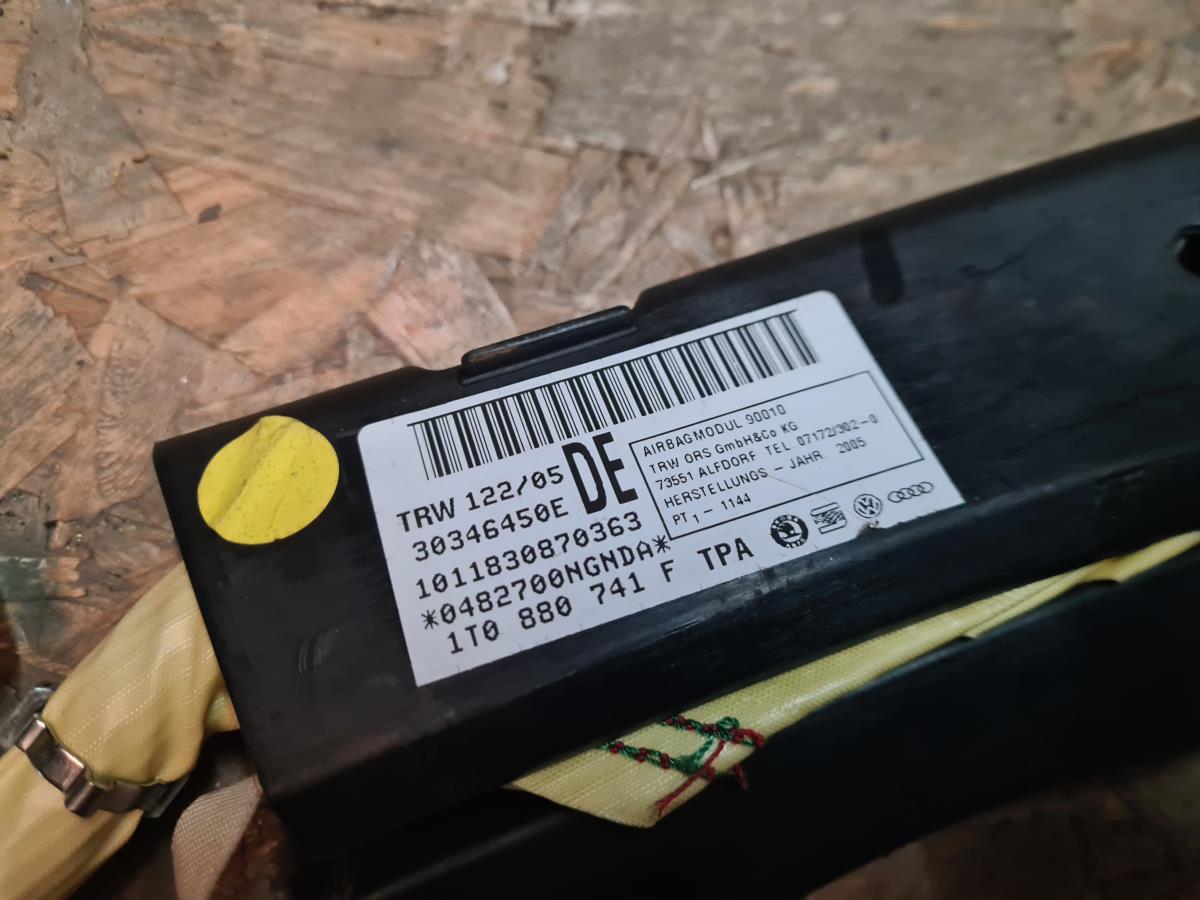 Airbag Rideau Guache VOLKSWAGEN Touran (1T) Imagem-3