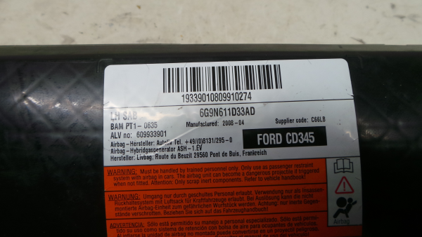 Airbag Guache FORD Mondeo IV (BA7) Imagem-2