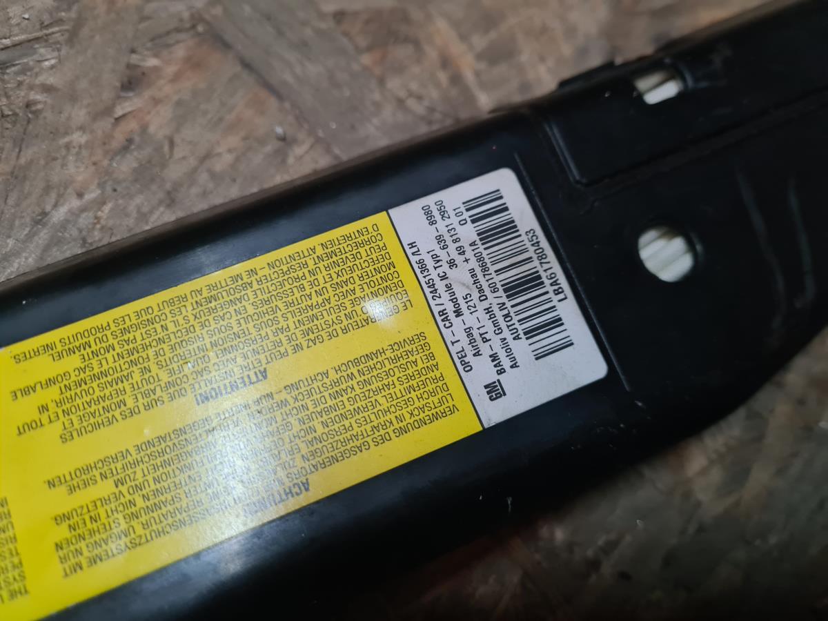 Airbag Cortinha Izquierdo OPEL Zafira B (A05) Imagem-3