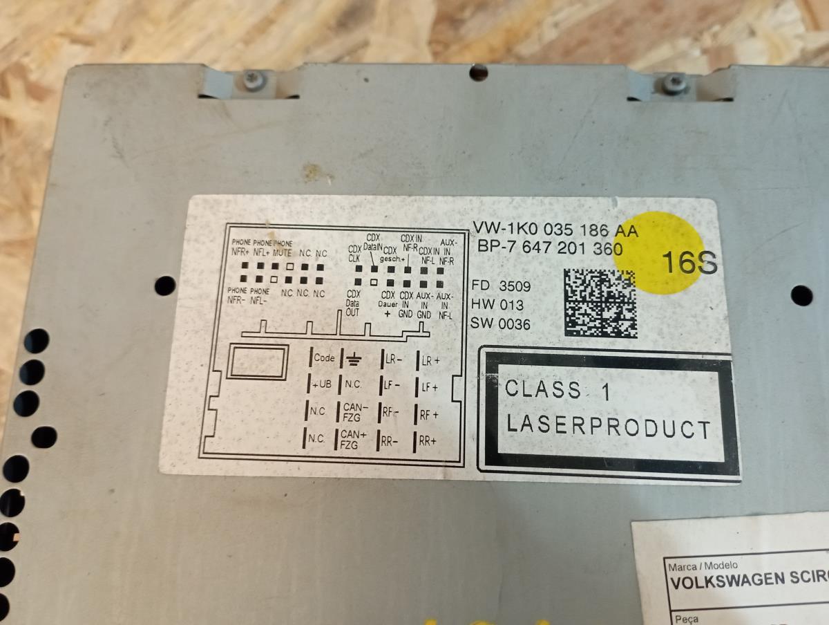 Rádio / auto-rádio VOLKSWAGEN Scirocco (137, 138) Imagem-7