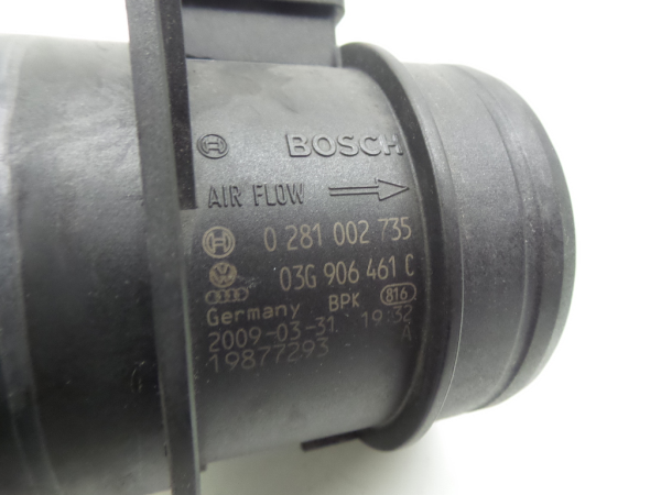 Débitmètre d'air massique (MAF) VOLKSWAGEN Golf VI (5K1) Imagem-3