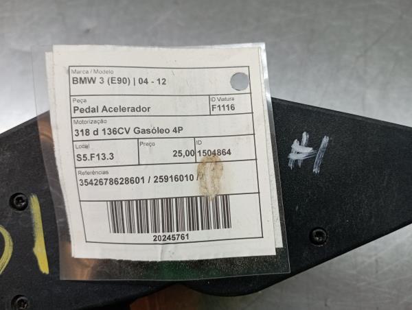Pedal do acelerador BMW 5 (E60)
