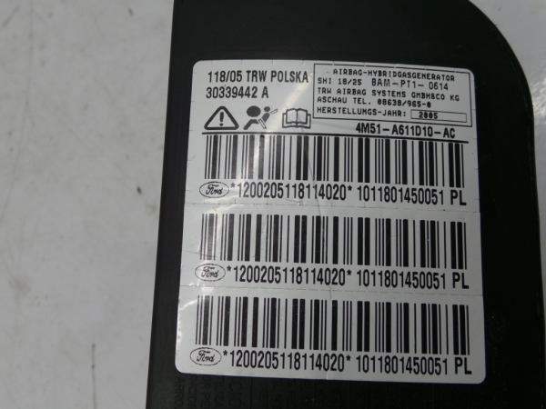 Airbag Derecho FORD Focus II (DA_) Imagem-2