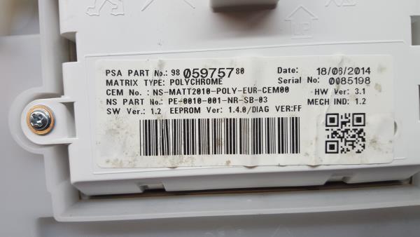 Instrument cluster PEUGEOT 208 Imagem-4