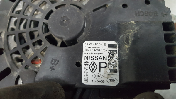 Alternador NISSAN Qashqai II (J11) Imagem-4