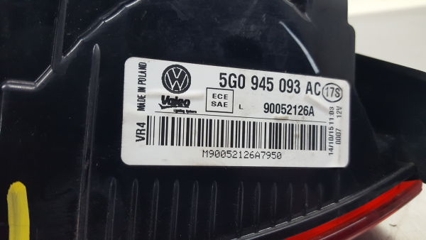 Feu de coffre Gauche VOLKSWAGEN Golf VII (5G1, BQ1, BE1, BE2) Imagem-3