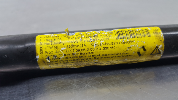 Pretensor cinturón Delantero Izquierdo RENAULT Clio III (BR0/1, CR0/1) Imagem-3