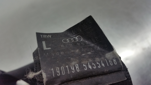 Pré-tensor cinto trás esquerdo AUDI A3 (8L1) Imagem-4