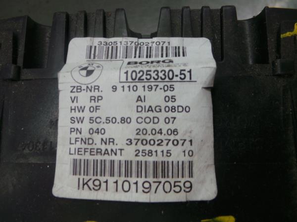 Quadrante / painel de instrumentos BMW 3 (E90) Imagem-2