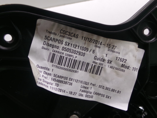 Alzavetro posteriore sinistro ALFA ROMEO Giulietta (940_) Imagem-2