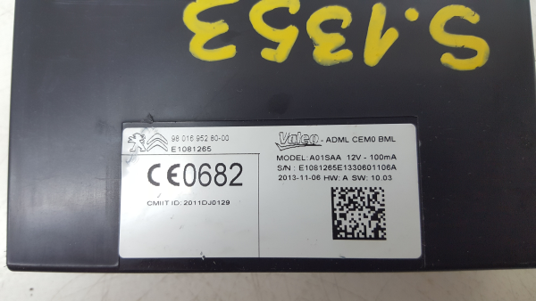 Modulo / Centralina comfort PEUGEOT 308 II Imagem-5