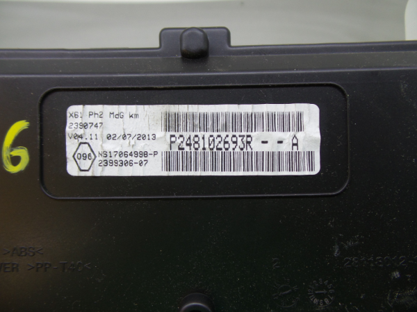 Quadrante / painel de instrumentos RENAULT Kangoo (KW0/1_) Imagem-5