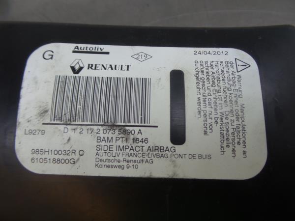 Airbag Guache RENAULT Megane III Coupé (DZ0/1_) Imagem-1