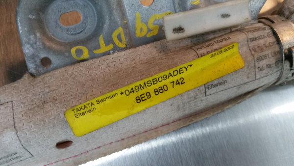 Airbag cortina direito AUDI A4 Avant (8E5, B6) Imagem-1