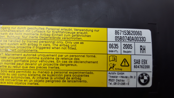 Airbag banco direito BMW 3 (E90) Imagem-3