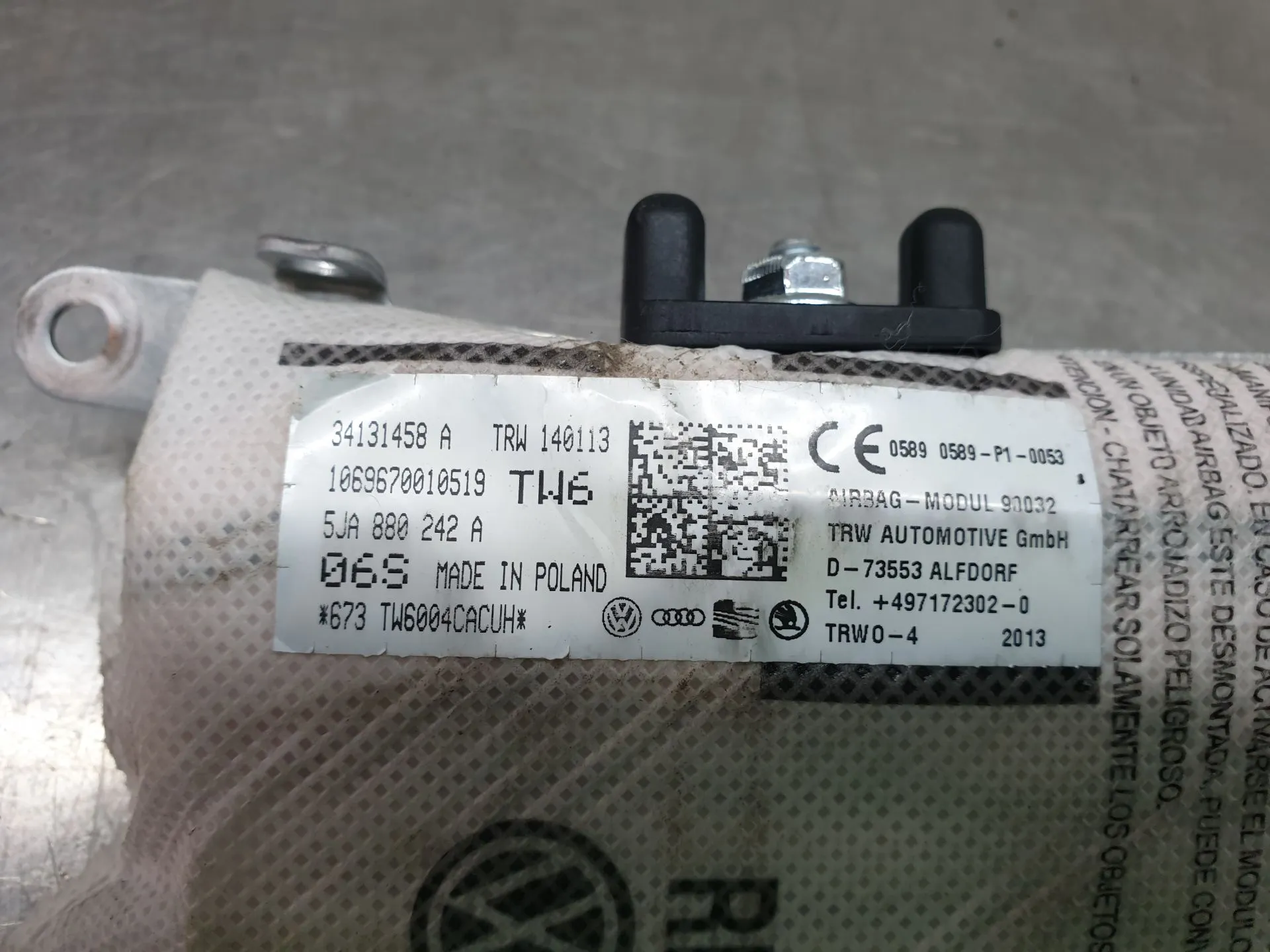 Right Seat Airbag SEAT Toledo IV (KG3) Imagem-3