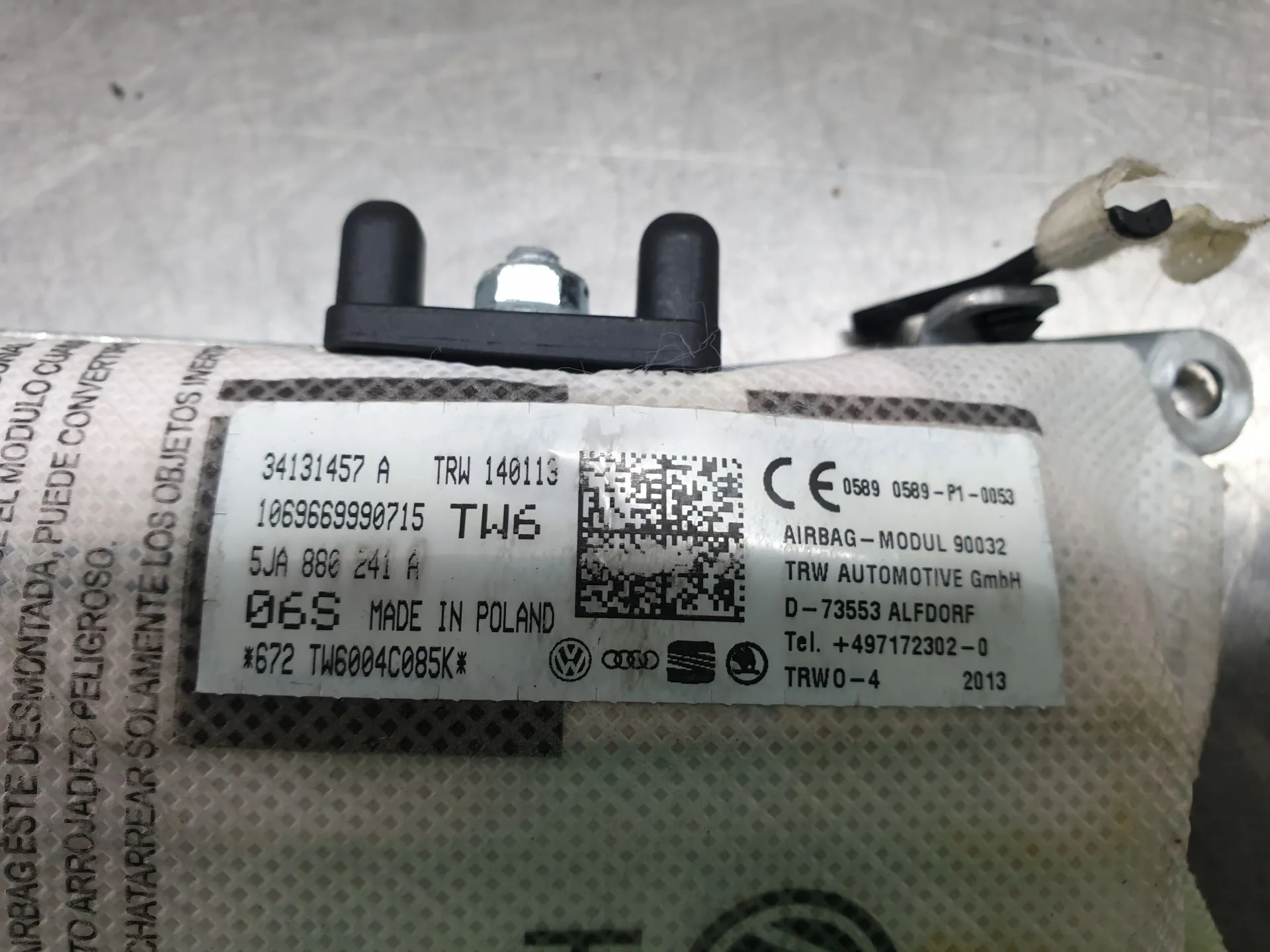 Left Seat Airbag SEAT Toledo IV (KG3) Imagem-3