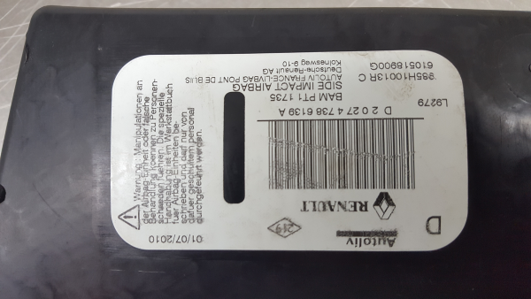 Airbag banco direito RENAULT Megane III Grandtour (KZ0/1) Imagem-5