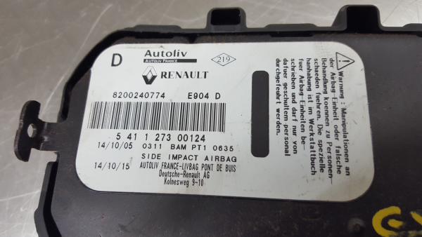 Airbag banco direito RENAULT Espace IV (JK0/1_) Imagem-5